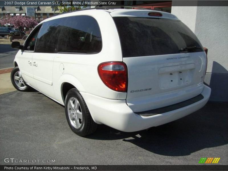 Stone White / Medium Slate Gray 2007 Dodge Grand Caravan SXT
