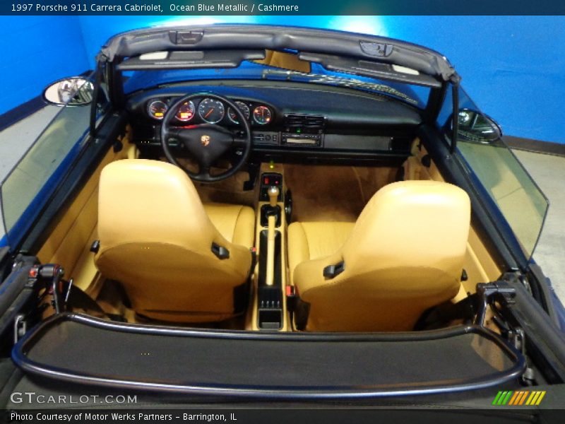 Ocean Blue Metallic / Cashmere 1997 Porsche 911 Carrera Cabriolet