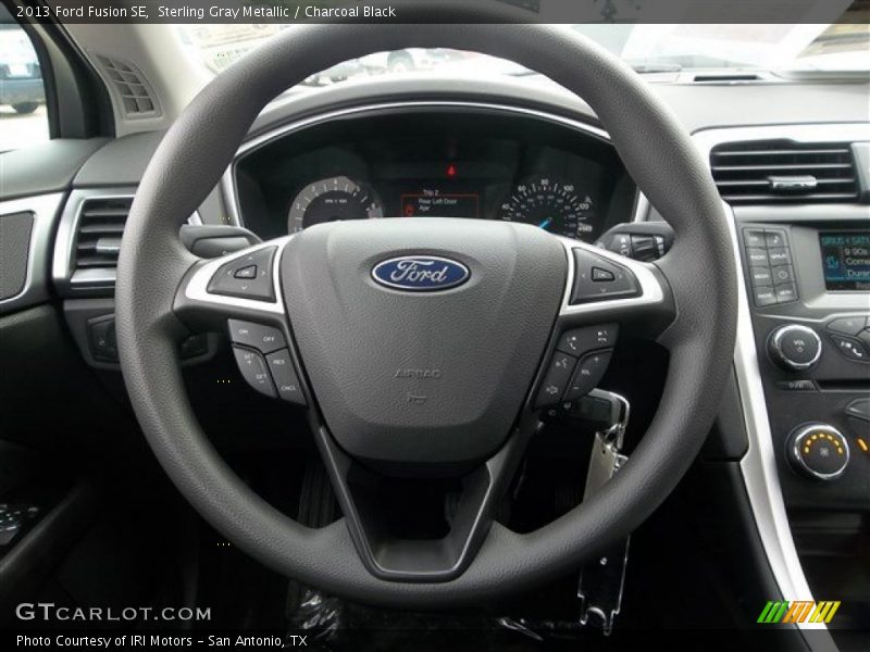 Sterling Gray Metallic / Charcoal Black 2013 Ford Fusion SE