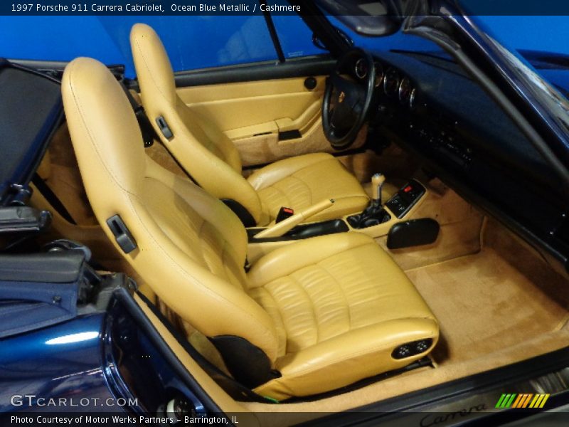 Ocean Blue Metallic / Cashmere 1997 Porsche 911 Carrera Cabriolet