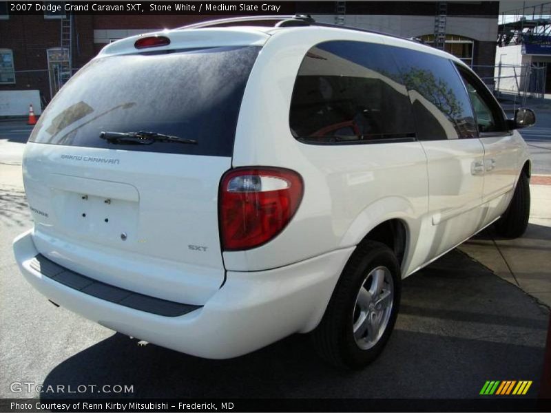Stone White / Medium Slate Gray 2007 Dodge Grand Caravan SXT