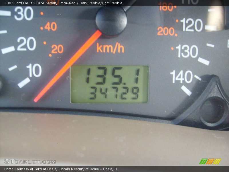 Infra-Red / Dark Pebble/Light Pebble 2007 Ford Focus ZX4 SE Sedan