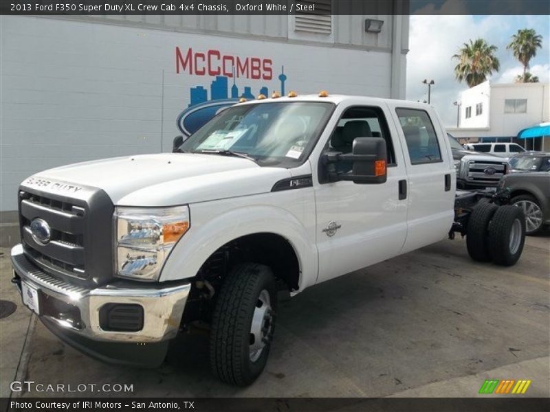 Oxford White / Steel 2013 Ford F350 Super Duty XL Crew Cab 4x4 Chassis