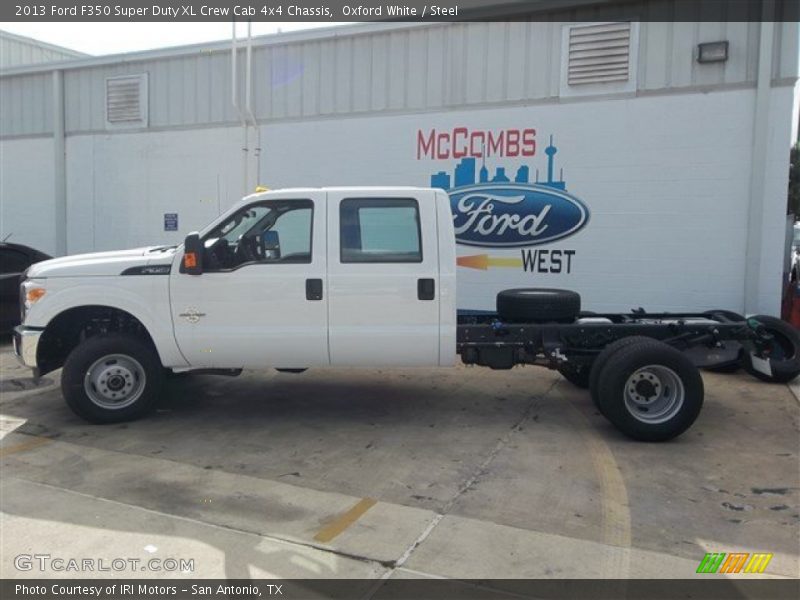 Oxford White / Steel 2013 Ford F350 Super Duty XL Crew Cab 4x4 Chassis