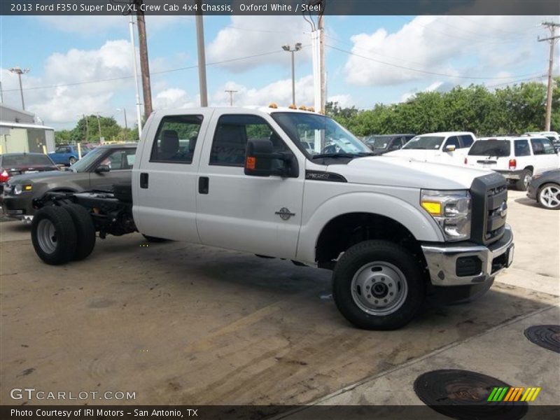 Oxford White / Steel 2013 Ford F350 Super Duty XL Crew Cab 4x4 Chassis