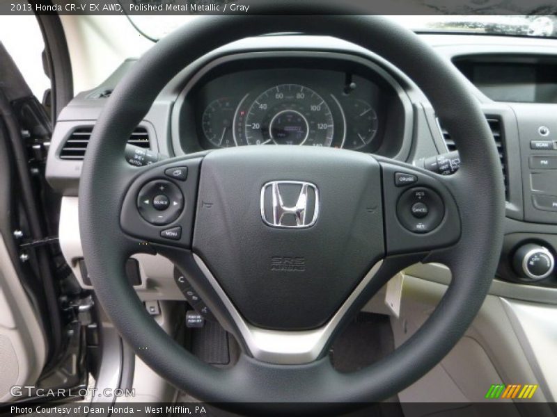 Polished Metal Metallic / Gray 2013 Honda CR-V EX AWD