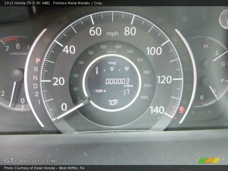Polished Metal Metallic / Gray 2013 Honda CR-V EX AWD