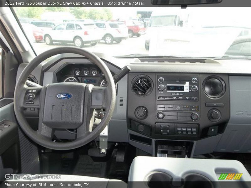 Oxford White / Steel 2013 Ford F350 Super Duty XL Crew Cab 4x4 Chassis
