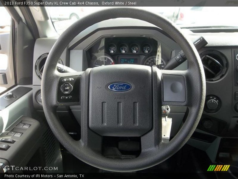 Oxford White / Steel 2013 Ford F350 Super Duty XL Crew Cab 4x4 Chassis