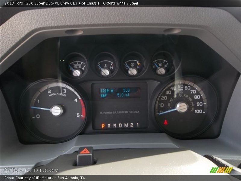 Oxford White / Steel 2013 Ford F350 Super Duty XL Crew Cab 4x4 Chassis