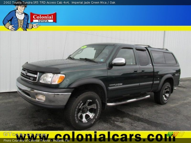 Imperial Jade Green Mica / Oak 2002 Toyota Tundra SR5 TRD Access Cab 4x4