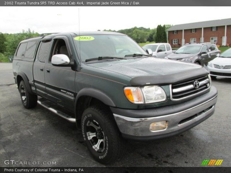 Imperial Jade Green Mica / Oak 2002 Toyota Tundra SR5 TRD Access Cab 4x4