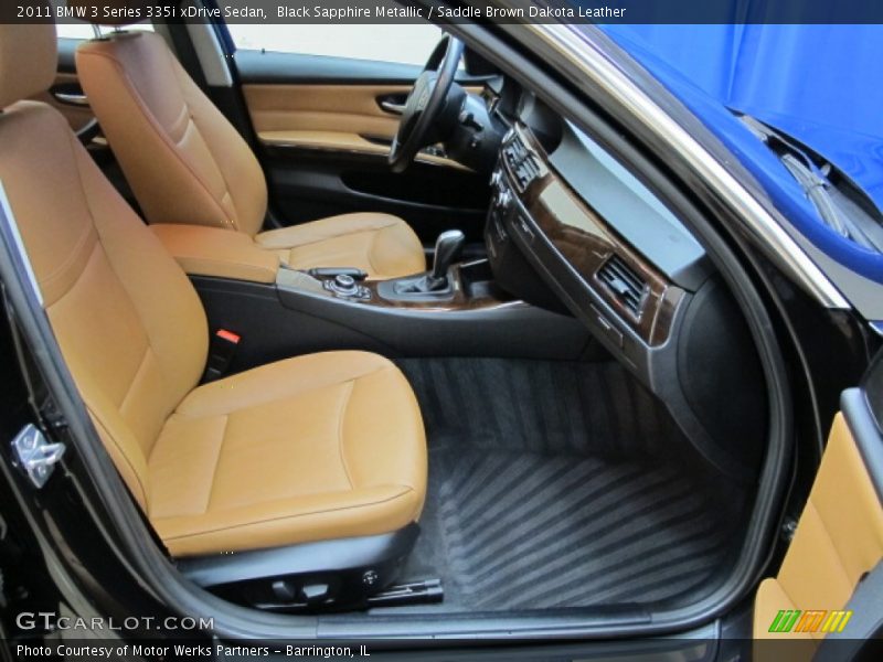 Black Sapphire Metallic / Saddle Brown Dakota Leather 2011 BMW 3 Series 335i xDrive Sedan