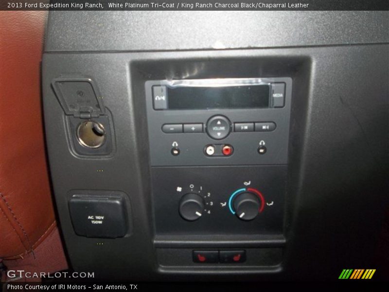 White Platinum Tri-Coat / King Ranch Charcoal Black/Chaparral Leather 2013 Ford Expedition King Ranch