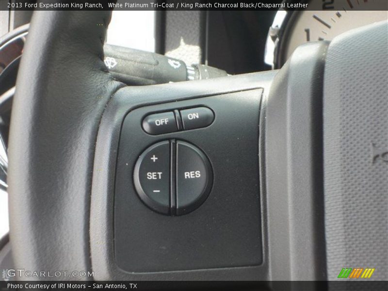 White Platinum Tri-Coat / King Ranch Charcoal Black/Chaparral Leather 2013 Ford Expedition King Ranch