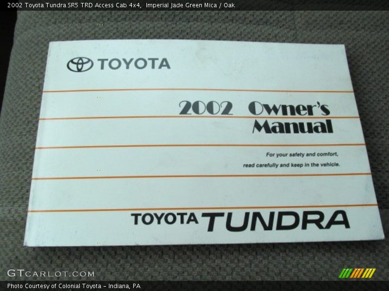 Imperial Jade Green Mica / Oak 2002 Toyota Tundra SR5 TRD Access Cab 4x4