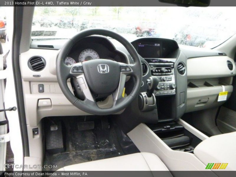 Taffeta White / Gray 2013 Honda Pilot EX-L 4WD