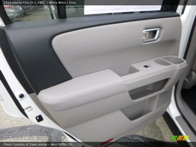 Taffeta White / Gray 2013 Honda Pilot EX-L 4WD