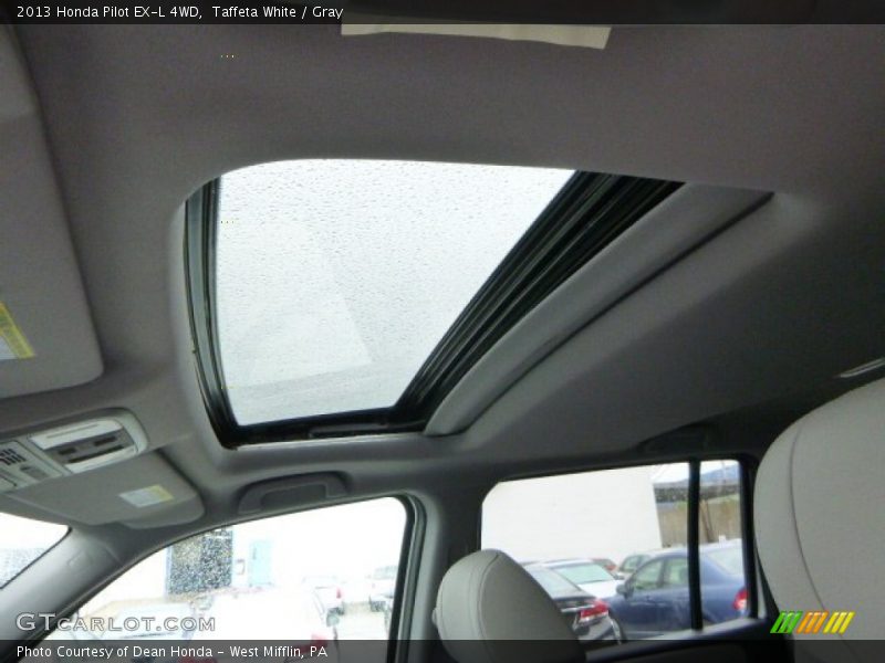 Taffeta White / Gray 2013 Honda Pilot EX-L 4WD