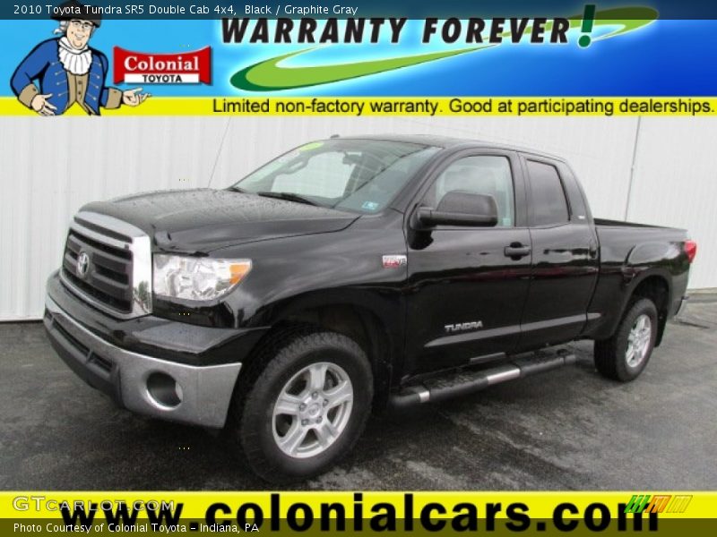 Black / Graphite Gray 2010 Toyota Tundra SR5 Double Cab 4x4