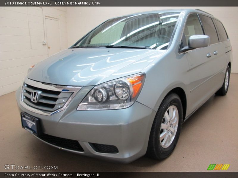 Ocean Mist Metallic / Gray 2010 Honda Odyssey EX-L