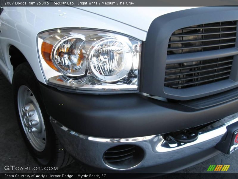 Bright White / Medium Slate Gray 2007 Dodge Ram 2500 ST Regular Cab