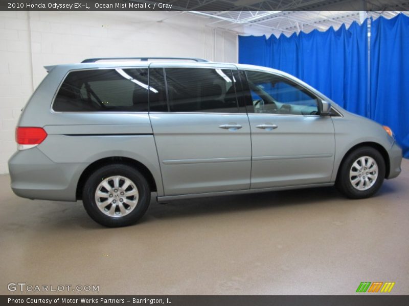 Ocean Mist Metallic / Gray 2010 Honda Odyssey EX-L