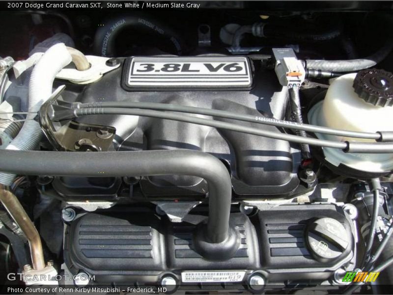 Stone White / Medium Slate Gray 2007 Dodge Grand Caravan SXT