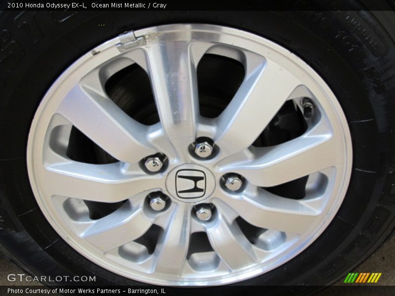 Ocean Mist Metallic / Gray 2010 Honda Odyssey EX-L