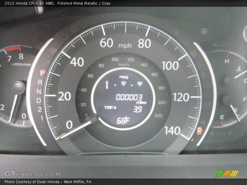 Polished Metal Metallic / Gray 2013 Honda CR-V EX AWD