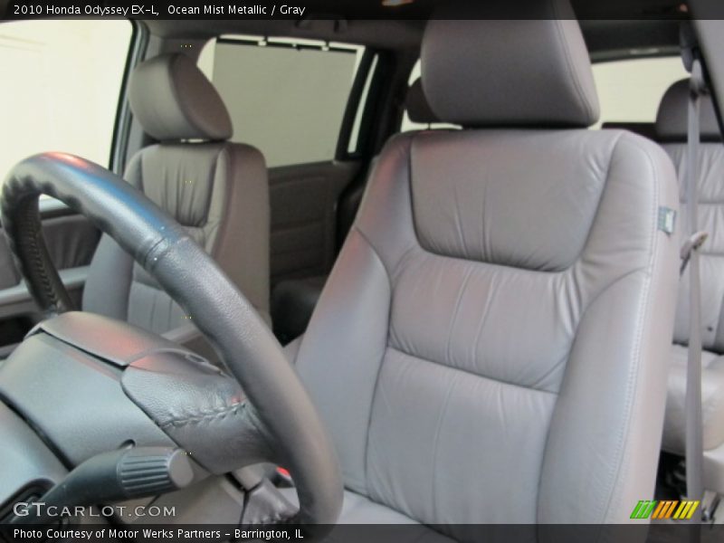 Ocean Mist Metallic / Gray 2010 Honda Odyssey EX-L