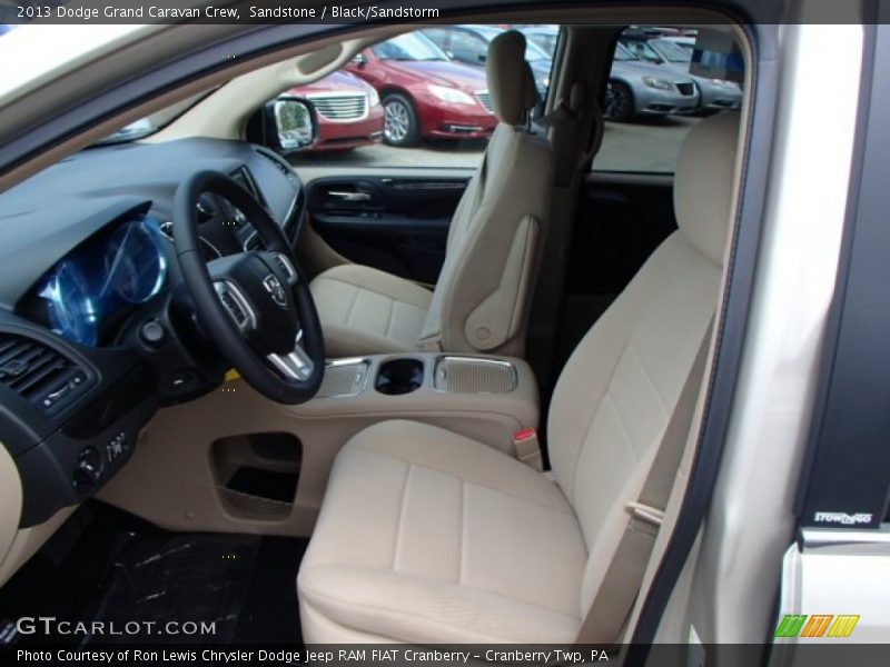 Front Seat of 2013 Grand Caravan Crew