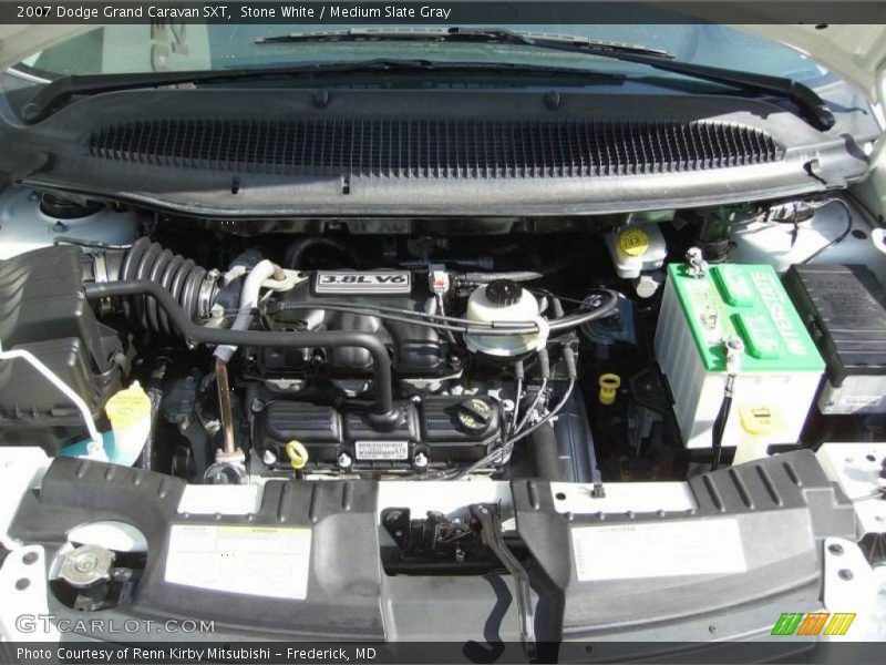 Stone White / Medium Slate Gray 2007 Dodge Grand Caravan SXT