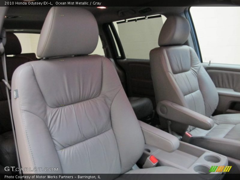 Ocean Mist Metallic / Gray 2010 Honda Odyssey EX-L
