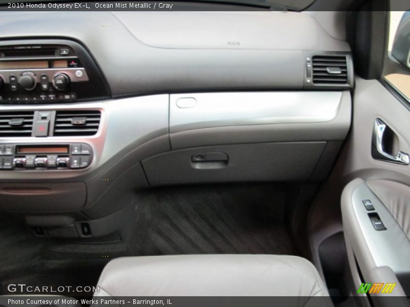 Ocean Mist Metallic / Gray 2010 Honda Odyssey EX-L