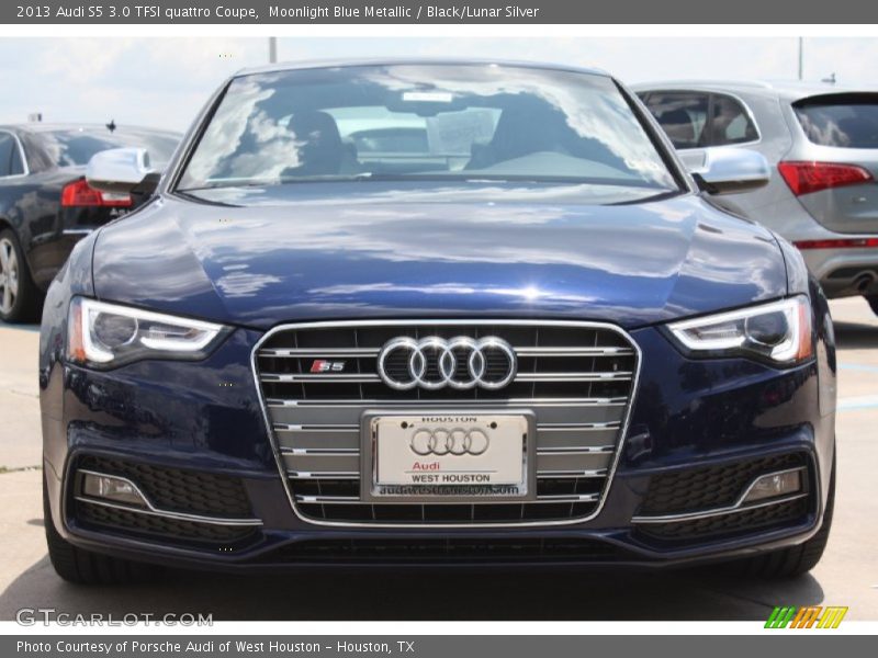Moonlight Blue Metallic / Black/Lunar Silver 2013 Audi S5 3.0 TFSI quattro Coupe