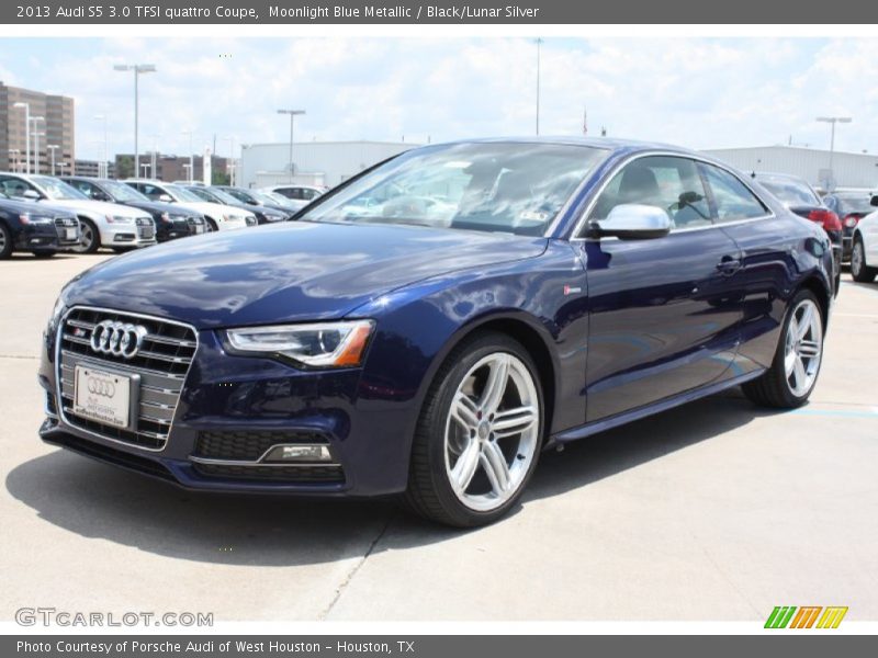 Moonlight Blue Metallic / Black/Lunar Silver 2013 Audi S5 3.0 TFSI quattro Coupe