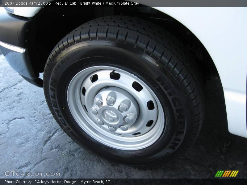 Bright White / Medium Slate Gray 2007 Dodge Ram 2500 ST Regular Cab