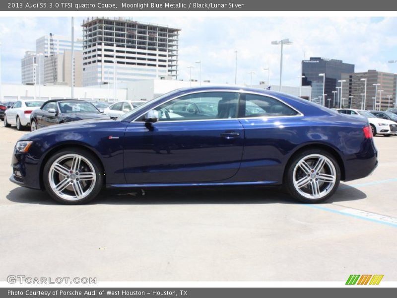 Moonlight Blue Metallic / Black/Lunar Silver 2013 Audi S5 3.0 TFSI quattro Coupe