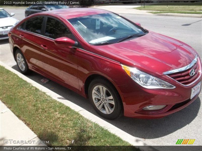 Sparkling Ruby / Camel 2013 Hyundai Sonata GLS
