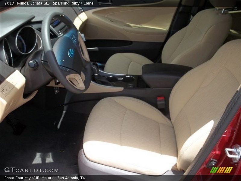 Sparkling Ruby / Camel 2013 Hyundai Sonata GLS