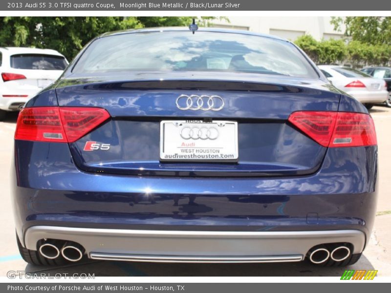 Moonlight Blue Metallic / Black/Lunar Silver 2013 Audi S5 3.0 TFSI quattro Coupe
