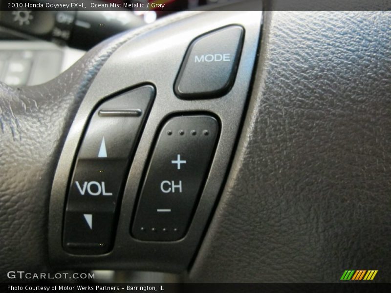 Ocean Mist Metallic / Gray 2010 Honda Odyssey EX-L