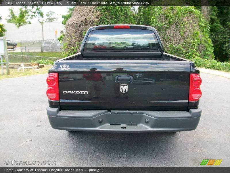 Brilliant Black / Dark Slate Gray/Medium Slate Gray 2008 Dodge Dakota ST Crew Cab