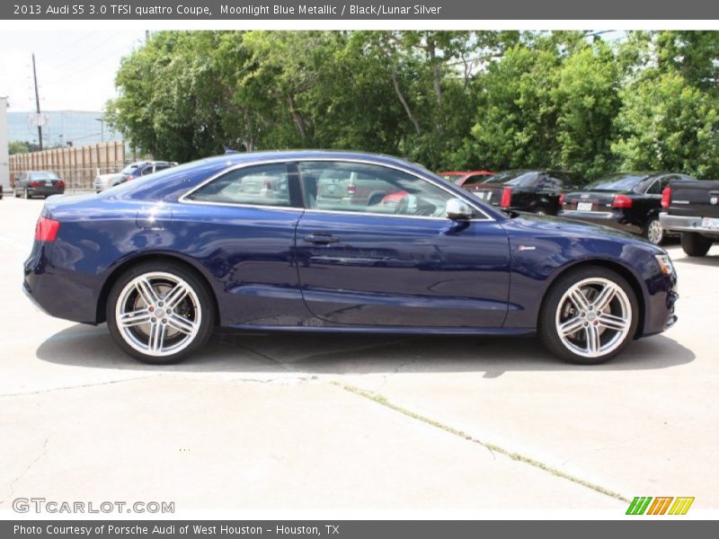 Moonlight Blue Metallic / Black/Lunar Silver 2013 Audi S5 3.0 TFSI quattro Coupe