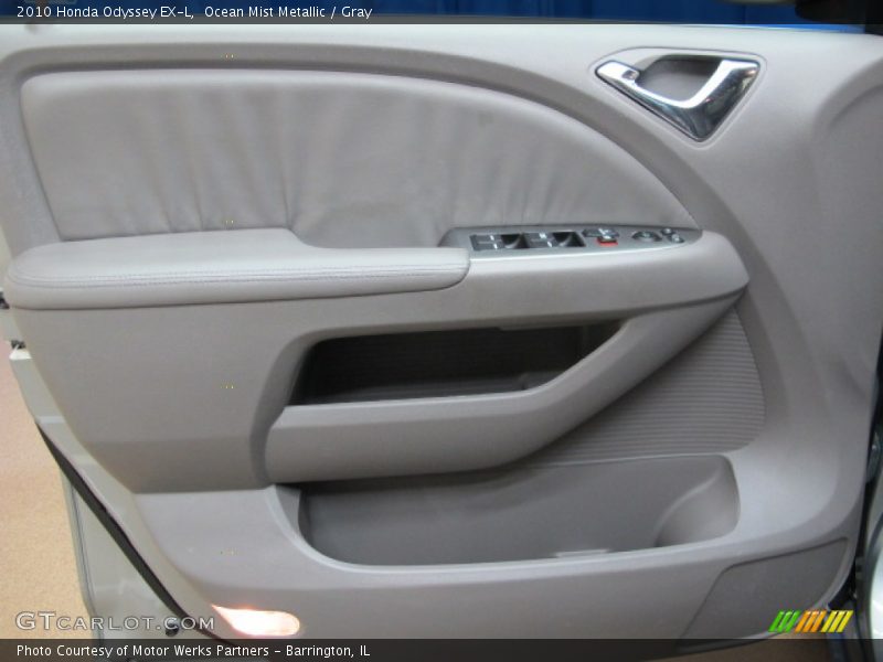 Ocean Mist Metallic / Gray 2010 Honda Odyssey EX-L