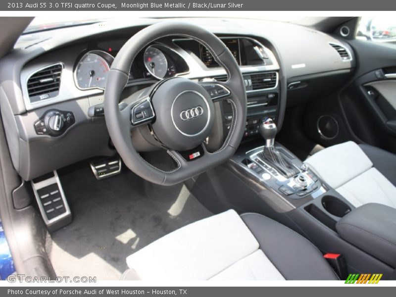 Moonlight Blue Metallic / Black/Lunar Silver 2013 Audi S5 3.0 TFSI quattro Coupe