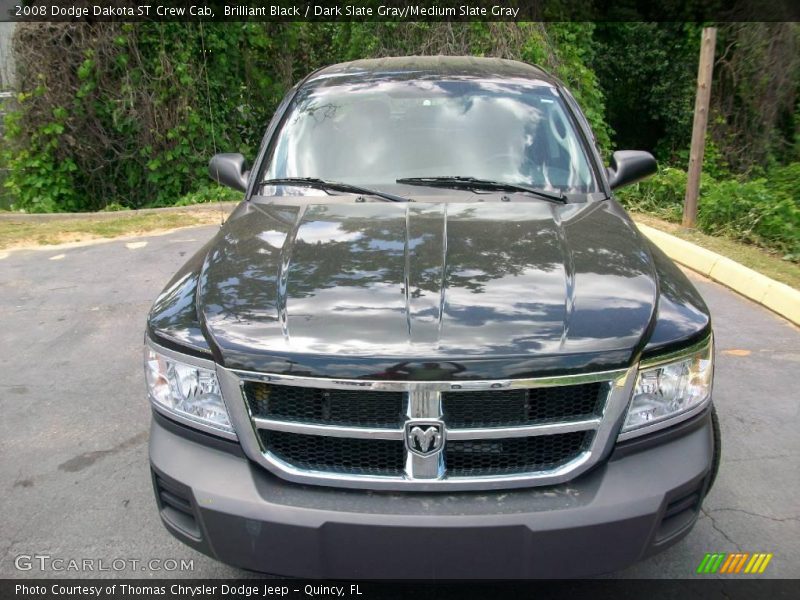 Brilliant Black / Dark Slate Gray/Medium Slate Gray 2008 Dodge Dakota ST Crew Cab