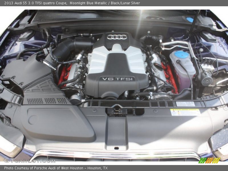 Moonlight Blue Metallic / Black/Lunar Silver 2013 Audi S5 3.0 TFSI quattro Coupe