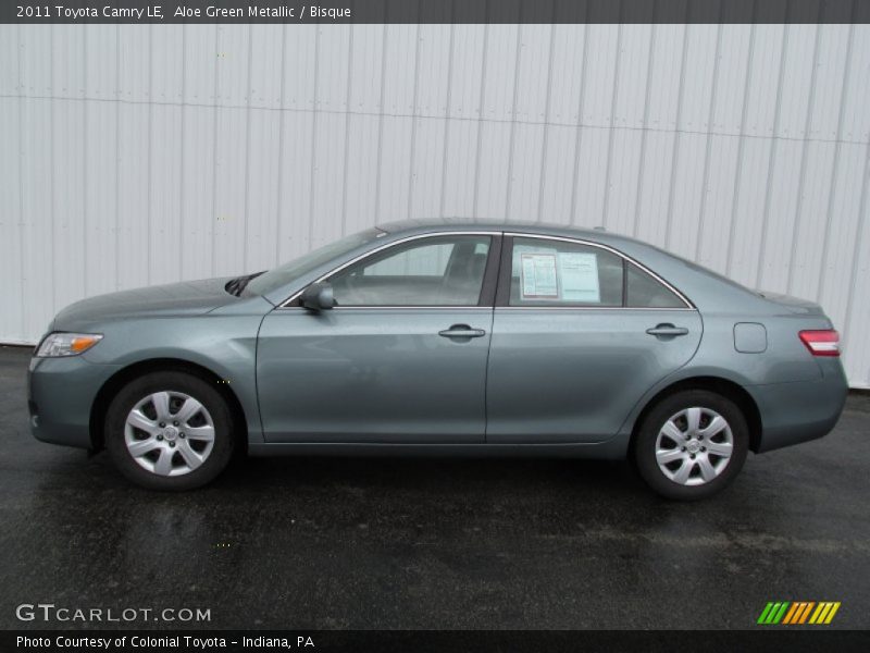 Aloe Green Metallic / Bisque 2011 Toyota Camry LE